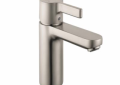 Hansgrohe 31060821 Metris S Bathroom Faucet, Commercial, 1.2 gpm Flow Rate, 3-3/4 in H Spout, 1 Handles, Pop-Up Drain, 1 Faucet Holes, Brushed Nickel, Function: Traditional