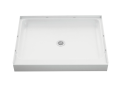 Sterling® 72111100-0 Ensemble® Shower Receptor, White, Center Drain, 42-1/4 in L x 34 in W x 5-1/2 in D