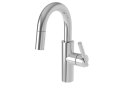 Newport Brass® 1500-5223/03N Model 1500-5223 Pull-Down Prep Sink/Bar Faucet, East Linear, Living Uncoated Polished Brass, 1 Handle, 1.8 gpm