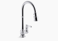 Kohler® 99260-CP Artifacts® Kitchen Sink Faucet, 1.5 gpm Flow Rate, Polished Chrome, 1 Handles, 1 Faucet Holes, Traditional Function