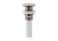 Brizo® RP72413BN Pushbutton Activated Pop-Up Drain Assembly, Brushed Nickel, Brass Drain
