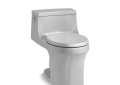 Kohler® 4007-95 1-Piece Toilet, San Souci®, Round Bowl, 15-1/4 in H Rim, 12 in Rough-In, 1.28 gpf, Ice Gray™