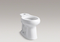 Kohler® 4347-0 Cimarron® Toilet Bowl, White, Round Front Shape, 12 in Rough-In, 16-1/2 in H Rim, 2-1/8 in Trapway