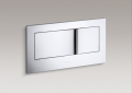 Kohler® 6298-CP Veil® Wall-Hung Flush Actuator Plate, For Use With 2 x 6 in Wall Tank and Carrier System, Stainless Steel, Polished Chrome