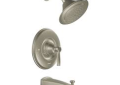 Moen® TS3213BN Tub and Shower Trim, 2.5 gpm Shower, Brushed Nickel