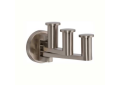 Ginger 4610T Triple Pivoting Robe Hook - Satin Nickel