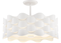 George Kovacs P1302-655-L Coastal Current - LED Semi Flush - Sand White