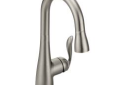 Moen® 5995CSL Pull-Down Bar Faucet, Arbor®, Classic Stainless Steel, 1 Handle, 1.5 gpm
