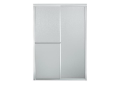 Sterling® 5976-48S Deluxe™ Framed Sliding Shower Door, Framed Frame, Tempered Glass, Silver, 1/8 in THK Glass, 66-3/8 in H Opening, 43-7/8 to 48-7/8 in Opening Width