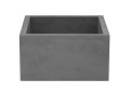 Native Trails NSB1515-S NativeStone® Ventana Bar and Prep Sink, Square Shape, 15 in L x 15 in W x 8 in H, Apron Front/Undermount Mounting, Natural Jute Fiber/Concrete, Slate, Import