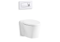 Kallista P70363-00-0 Toilet Seat with Slow Close, Quick Hinge Release Pleo(R) - White