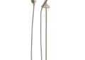 Brizo® 85521-BN Quiessence® Hand Shower, 3-Function Shower Head, 2 gpm Flow Rate, 60 to 82 in L Hose, 1/2-14 Male NPSM Connection, Brushed Nickel, Import