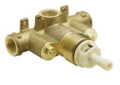Moen® S3371 Exact-Temp® Thermostatic Valve, 3/4 in IPS Inlet x 3/4 in IPS Outlet, 60 psi, 18 gpm, Brass Body, Domestic