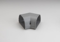 Rectorseal 84252 Fortress LKF-92-G 3-1/2 inch PVC Lineset Cover Flat 45 Degree Elbow - Gray