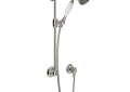 ROHL 1300EPN Handshower Set With 22" Slide Bar & Single Function Handshower - Polished Nickel