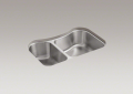 Kohler 3891-NA Undercounter Offset Stainless Steel Sink