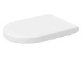 DURAVIT 0069890000 Removable Soft Close Toilet Seat, Elongated Bowl, Close Front Front, Plastic, White, Import