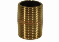 Jones Stephens™ N20000 Pipe Nipple, 1/8 in x Close L, Brass