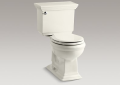 Kohler® 3933-96 2-Piece Toilet, Memoirs® Comfort Height®, Round Bowl, 16-1/2 in H Rim, 12 in Rough-In, 1.28 gpf, Biscuit