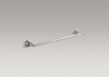 Kohler® 13501-CP Single Towel Bar, Kelston®, 24 in L Bar, 3-15/16 in OAD x 2-7/16 in OAH, Metal, Polished Chrome