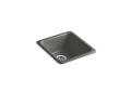 Kohler® 6584-58 Kitchen Sink, Thunder™ Gray, Rectangular Shape, 14 in L x 16 in W Bowl x 7-1/2 in D Bowl, 17 in L x 18-3/4 in W x 8-1/4 in H, Top/Undermount Mounting, Enameled Cast Iron