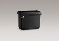 Kohler® 4433-7 Memoirs® Classic Design Toilet Tank, 1.28 gpf, 3-1/4 in Left Hand Lever Flush, Black