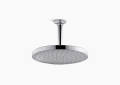Kohler® 76465-CP Awaken® Rainhead, 2 gpm Max Flow, Ceiling/Wall Mount, 9-7/8 in Dia x 2 in D Head