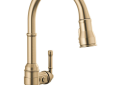 DELTA® 9190-CZ-DST Broderick™ Pulldown Kitchen Faucet, 1.8 gpm Flow Rate, Brilliance® Champagne Bronze, 1 Handles, 1 Faucet Holes, Function: Traditional, Commercial/Residential