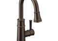 Moen® 6260ORB Belfield™ Pulldown Prep/Bar Faucet, 1.5 gpm Flow Rate, Oil Rubbed Bronze, 1 Handle, 1/3 Faucet Holes, Domestic