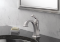 DELTA® 551-SP-DST Dryden™ Centerset Lavatory Faucet, Commercial, 1.2 gpm Flow Rate, 3-7/8 in H Spout, 1 Handles, Pop-Up Drain, 1/3 Faucet Holes, SpotShield® Stainless Steel, Function: Traditional