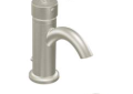 Moen® S6500BN Bathroom Faucet, Icon™, 1.2 gpm Flow Rate, 4 in H Spout, 1 Handle, Pop-Up Drain, 1 Faucet Hole, Brushed Nickel, Function: Traditional