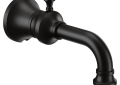 Moen® S5000BL Colinet™ Diverter Spout, 1/2 in CC Slip Fit, For Use With Colinet™ M-CORE™ Single Handle Trim, 9 in L, Metal, Matte Black, Domestic, Residential