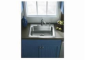 Sterling® 14631-3-NA Middleton® Kitchen Sink With SilentShield® Technology, Luster, Rectangle Shape, 3 Faucet Holes, 25 in L x 22 in W x 6 in H, Top Mounting, 20 ga Stainless Steel