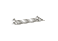 Kohler® 14381-BN Hotelier Towel Shelf, Purist®, 1-7/8 in Ring, 11-15/16 in OAD x 3-1/8 in OAH, Metal, Vibrant® Brushed Nickel