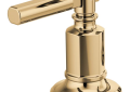 Brizo® HL5376-PG Invari™ Handle Kit, For Use With Invari™ 65376LF-LHP/65376LF-LHP-ECO Widespread Lavatory Faucets, Polished Gold, Import
