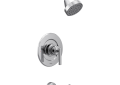 Moen® T2903EP Tub and Shower Trim, 1.75 gpm Shower, Polished Chrome