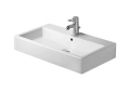 DURAVIT 04548000001 045480 Vero Furniture Washbasin With Overflow and Faucet Deck, Rectangle Shape, 31-1/2 in L x 18-1/2 in W x 6-7/8 in H, Wall Mounting, Ceramic, White with WonderGliss, Import