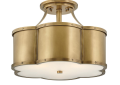 Hinkley® 4444HB Chance Classic Ceiling Light, (3) Lamps Lamp, 120 V, Heritage Brass Housing