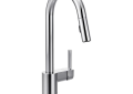 Moen® 7565 Align™ Pull-Down Kitchen Faucet, 1.5 gpm Flow Rate, Polished Chrome, 1 Handles, 1/3 Faucet Holes, Function: Traditional, Import