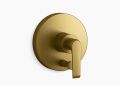 Kohler K-T97019-4-2MB Avid(R) Rite-Temp(R) Valve Trim with Push-Button Diverter and Lever Handle - Vibrant Brushed Moderne Brass