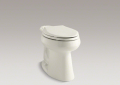 Kohler® 4373-96 HighLine® Toilet Bowl, Biscuit, Elongated Shape, 10 in Rough-In, 16-1/2 in H Rim, 2.13 in Trapway