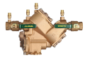 Watts LF909M1-QT 0391012 2 inch Female Lead Free Bronze Body Reduced Pressure Backflow Preventer with Quarter Turn Valves