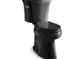 Kohler® 3999-7 2-Piece Toilet, Highline® Comfort Height®, Elongated Bowl, 16-1/2 in H Rim, 12 in Rough-In, 1.28 gpf, Black