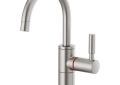 Brizo® 61320LF-H-SS Solna® Instant Hot Faucet, 1 gpm at 60 psi Flow Rate, Stainless Steel, 1 Handle