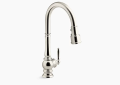 Kohler K-29709-SN Artifacts(R) Touchless Pull-Down Kitchen Sink Faucet - Vibrant Polished Nickel