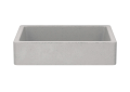 Native Trails NSL1915-A NativeStone® Nipomo Vessel Bathroom Sink, Rectangle Shape, 19-1/2 in L x 15 in W x 4-1/2 in H, Dual Mounting, Natural Jute Fiber/Concrete, Ash, Import