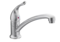 Moen® 7423 Kitchen Faucet, Chateau®, 1.5 gpm Flow Rate, Swivel Spout, Polished Chrome, 1 Handle, Domestic