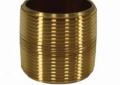 Jones Stephens™ N29000 Pipe Nipple, 2 in x Close L, Brass