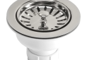 Native Trails DR320-PN Basket Strainer, 3-1/2 in Nominal, 2-1/2 in OAL, Metal, Polished Nickel, Import