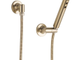 Brizo® 88875-GL Odin™ Wall Mount Hand Shower, 1.75 gpm Flow Rate, 60 to 82 in L Hose, 1/2-14 NPSM Connection, Luxe Gold, Import